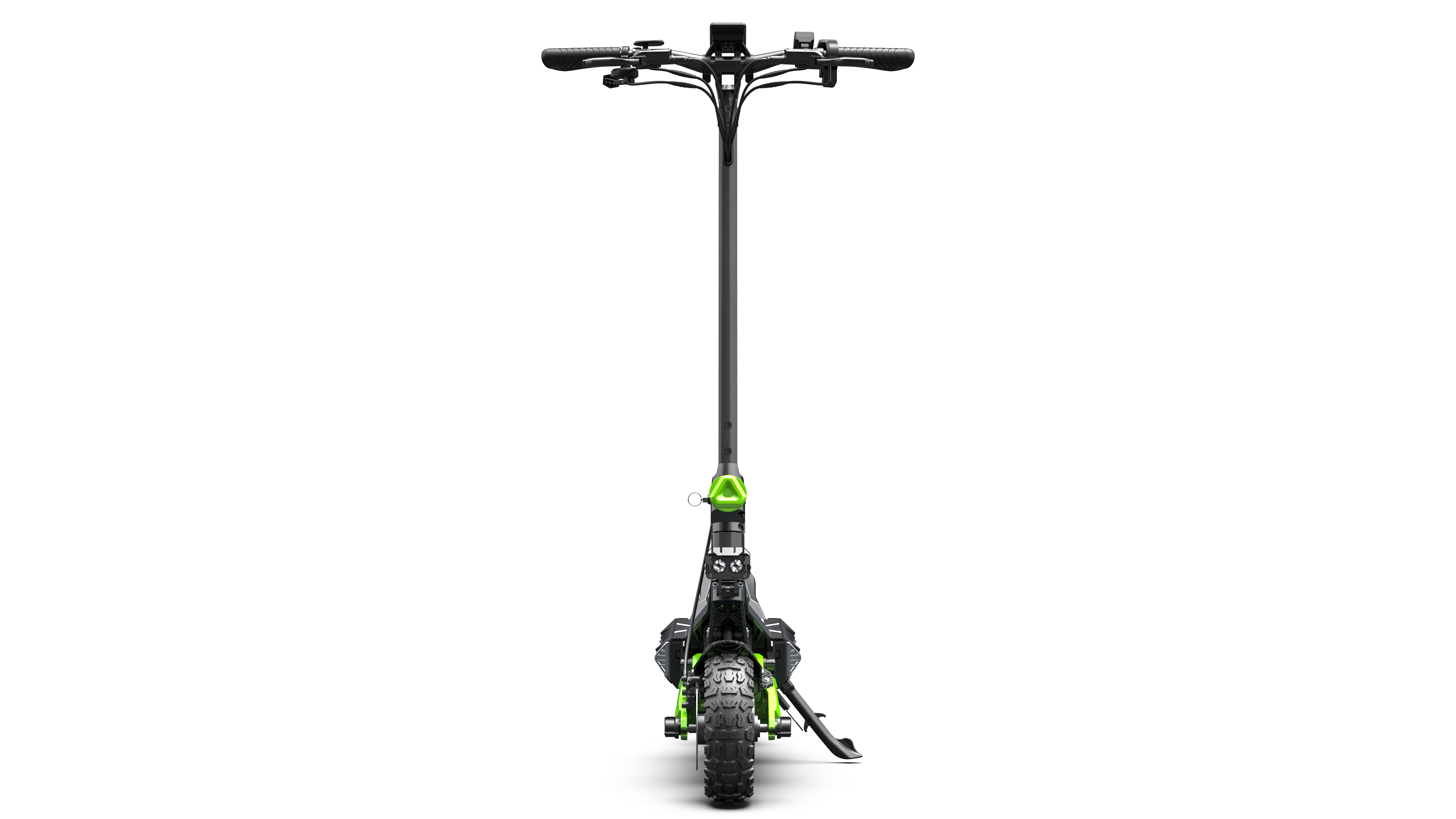 CYBERBOT R6 3000W Dual Motor Electric Scooter, Off- Road E-scooter, Soild Tire, Green&Black